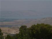 erster Blick auf den See Genezareth